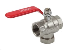 Шаровый кран SANEXT ГОСТ, PN40, с фильтром Ду 25, ВР 1" рычаг 8769