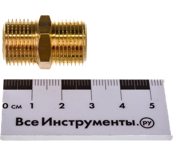 Равнопроходной ниппель ELSEN НН 3/8 3/8 латунь EBF15.38