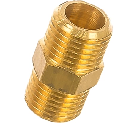 Равнопроходной ниппель ELSEN НН 1/4 1/4 латунь EBF15.14