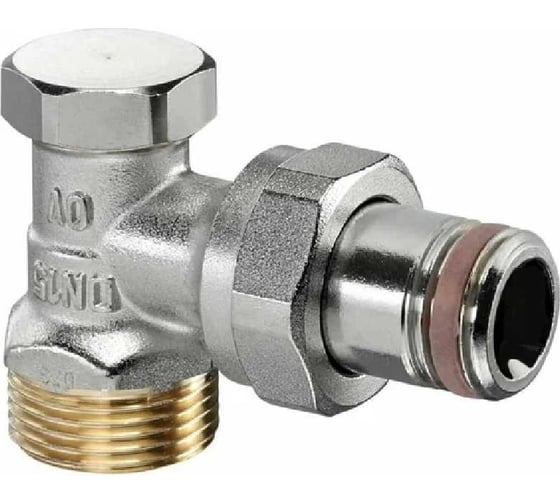 Вентиль OVENTROP Combi 2, 3/4 НГ х 1/2 НР, угловой 1016506