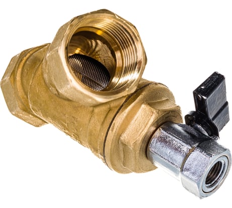 Фильтр механической очистки ELSEN DN-25 1 В латунь, с дренажным краном EV33.1010