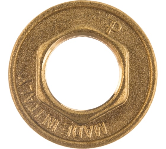 Стопорная гайка ELSEN В 3/4" латунь, с фланцем EBF25.34
