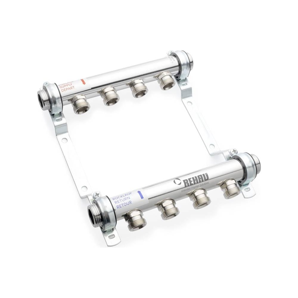 Коллектор Rehau 1 HLV 12 выход-3/4 ЕК нержавеющая сталь 11102181001 ...