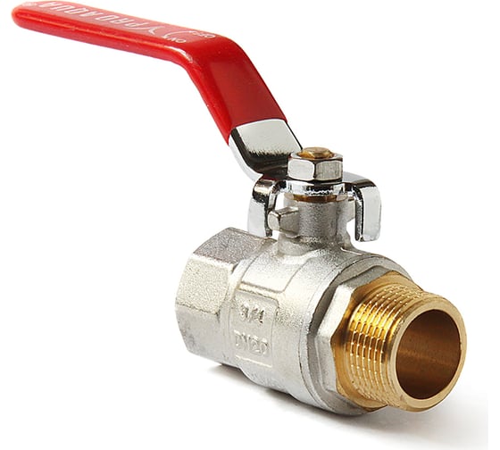 Полнопроходной шаровой кран PRO AQUA, Н-В 3/4 FWL53-m20-f20x 1