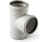 Тройник Бесшумная канализация PRO AQUA STILTE PLUS 110x110/87,5 STPL2011011087 1