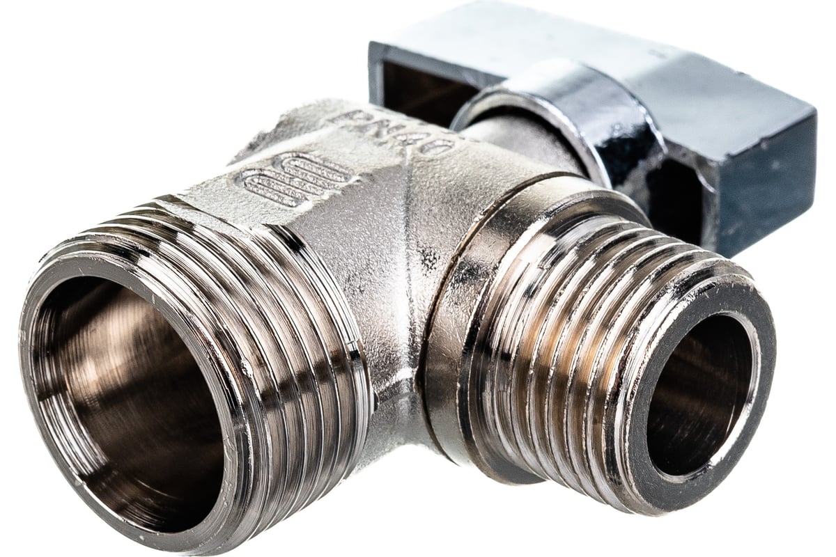 Шаровой угловой кран для стиральных машин ELSEN 3/4 - 1/2 НН ручка ...