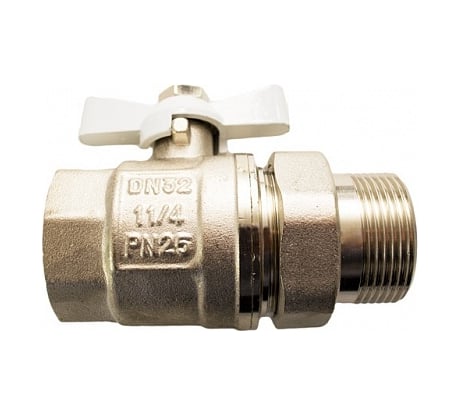 Шаровой кран STI накидная гайка, 32, бабочка Т0000000643