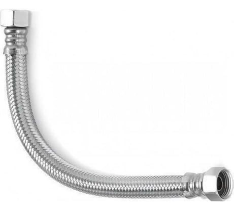 Гибкая подводка повышенной проходимости TUCAI DN13 0.4 м, в стальной оплетке, 1/2"-1/2" Г/Г 00079103