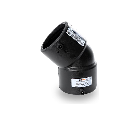 Электросварной отвод SABfuse 45 SDR11 PN16 PE100 D50 8024050000