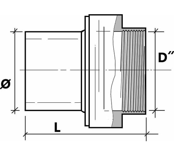Переход SABfuse латунь SDR11 PE PN16 D40X1"1/4 внут. 80391604000E