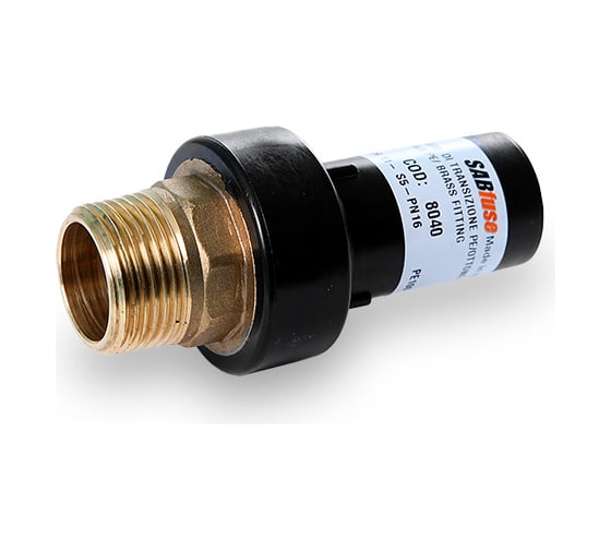 Переход SABfuse латунь SDR11 PE PN16 D25X3/4" наруж. 80401602500C 1