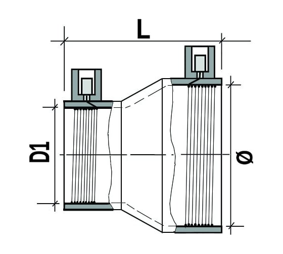 Электросварной переход SABfuse SDR11 PN16 PE 100 D32X25 8029032025