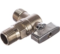 Шаровый кран Профитт 1/2х1/2 угловой для стир машин, НР/НР, хром 4826724