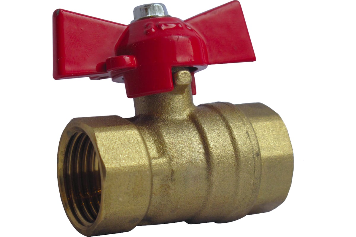 Шаровый кран Профитт 3/4, латунь, ВР/ВР, бабочка 4826182 - выгодная ...