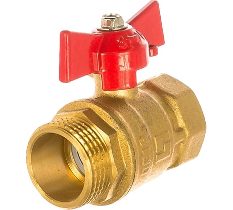 Шаровый кран Профитт 3/4, латунь, ВР/НР, бабочка 4826359