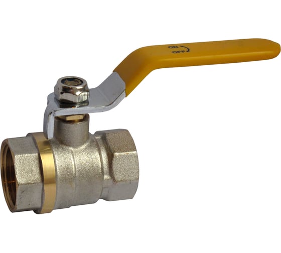 Шаровый кран Профитт газовый, 3/4, латунь, ВР/ВР рычаг 4828209