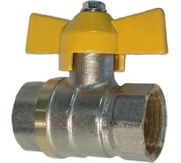 Шаровый кран Профитт газовый, 1/2, латунь, ВР/ВР бабочка 4828162