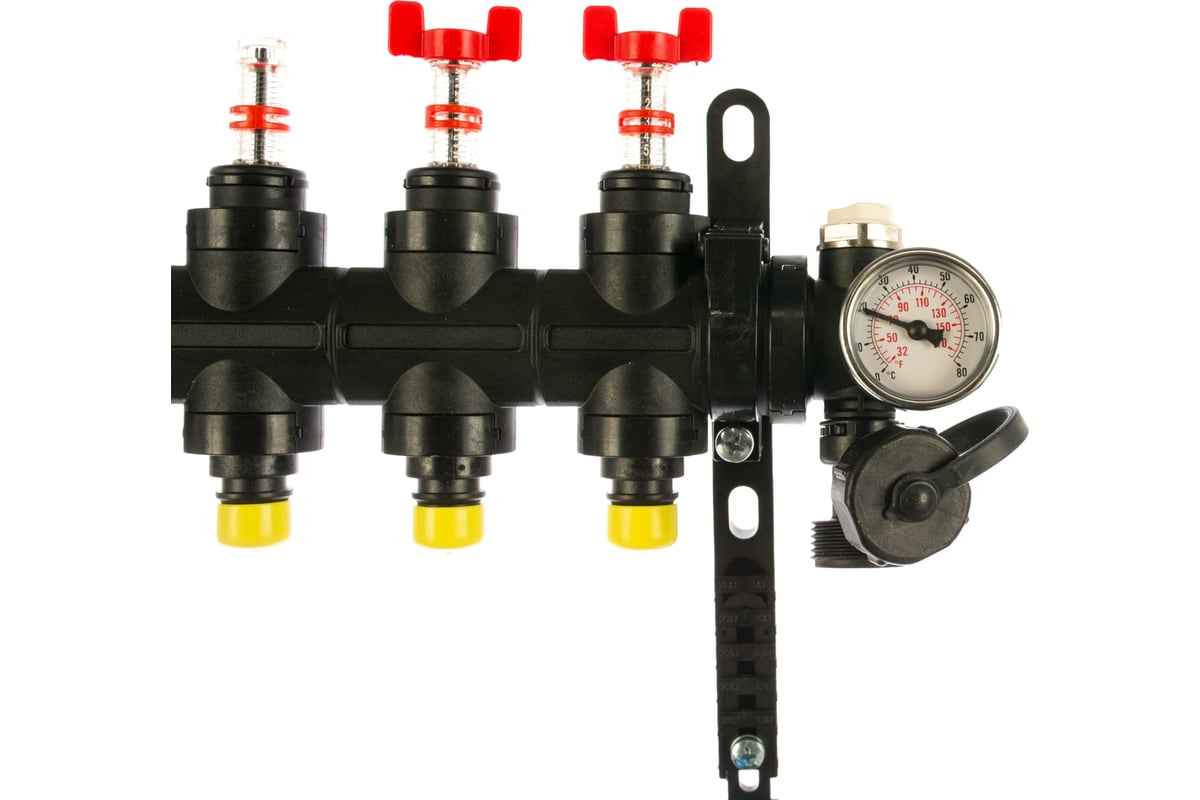 Коллекторная группа с расходомерами Federica Bugatti FB 1\"х3/4\" 8 ...