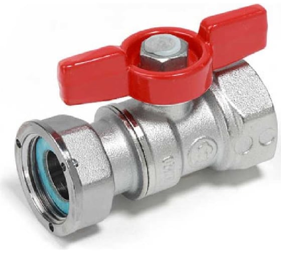 Шаровой кран Giacomini 1x1 В-В, с рукояткой бабочка, латунь R251PY006 1
