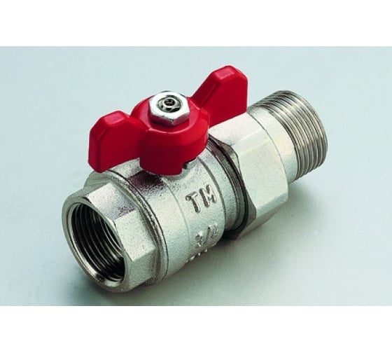 Кран Tiemme 1 1/2" шаровой со сгоном 2120122/2121R2808CP