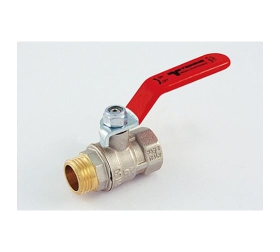 Кран Tiemme 1 1/4" ВН шаровой (плоская ручка) 2360034 1