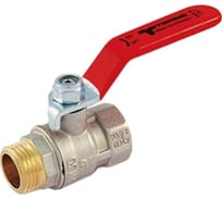 Кран Tiemme 1" ВН шаровой (плоская ручка красная) 2360024