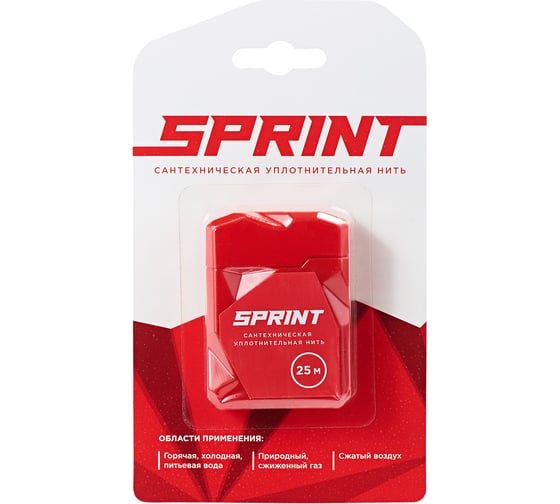 Уплотнительная нить Sprint бокс, м-25, блистер 04065 4630009040651