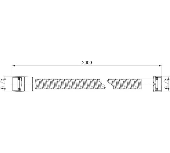 Шланг для душа Aquatek aq2102cr 00000129658