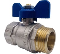 Кран Tiemme 1" ВН шаровой (синяя бабочка) 2360125