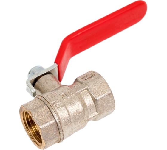 Кран Tiemme 1/2" ВВ шаровой (плоская ручка) 2360017/2380