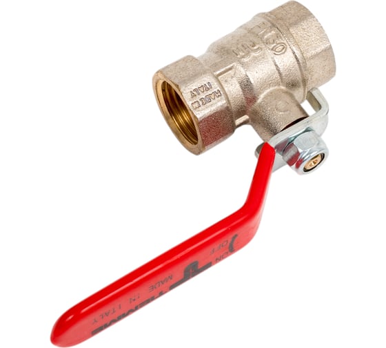 Кран Tiemme 1/2" ВВ шаровой (плоская ручка) 2360017/2380