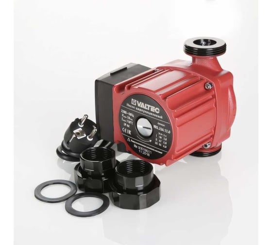Циркуляционный насос Valtec VRS 25/6-130 с гайками VRS.256.13.0