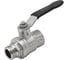 Шаровой кран ELSEN Strong T, 1 1/2", НВ, ручка-рычаг, латунь EV112.2101 1
