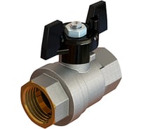 Шаровой кран ELSEN Strong T, 1", ВВ, ручка-бабочка, латунь EV10.2200