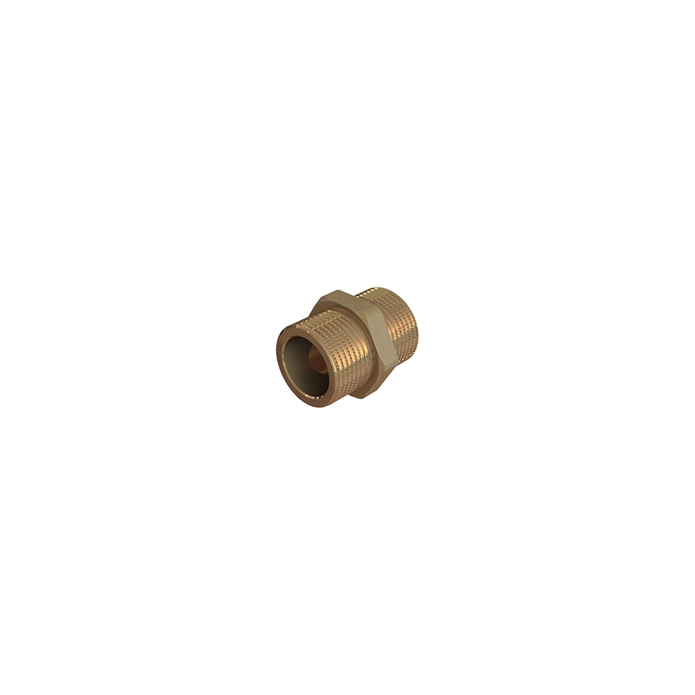 Ниппель ELSEN Metalit, НН, 1/4", 1/4", латунь, равнопроходной EBF15.14 ...