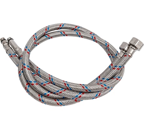 Подводка для смесителя Хома Норкин пара, в оплетке, гибкая, 1/2"х10, 80 см 56910969