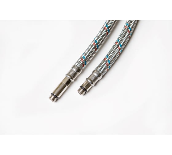 Подводка для смесителя Хома Норкин пара, в оплетке, гибкая, 1/2"х10, 60 см 56910952