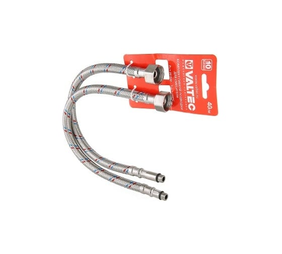 Комплект г/п для смесителя VALTEC М10х18+М10х35 - G1/2 80см VTf.005.IS.0410080
