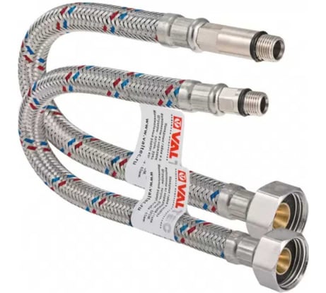 Комплект г/п для смесителя VALTEC М10х18+М10х35 - G1/2 50см VTf.005.IS.0410050