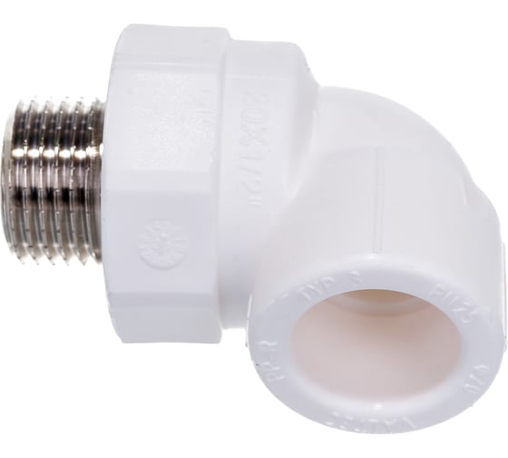 Угольник VALTEC PPR с переходом на наружную резьбу 20х1/2 VTp.753.0.02004