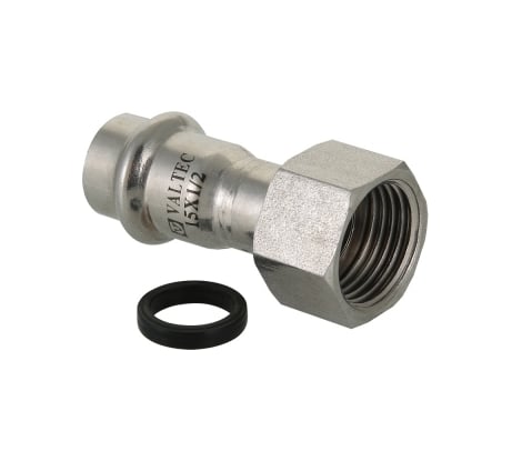 Соединитель с накидной гайкой VALTEC нержавеющая сталь 22х1/2 VTi.908.I.002204