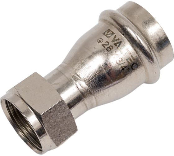 Соединитель с накидной гайкой VALTEC нержавеющая сталь 28х3/4 VTi.908.I.002805