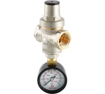 Поршневой редуктор давления VALTEC с манометром, от 0,5 до 5,5 бар 1/2 VT.088.N.0455