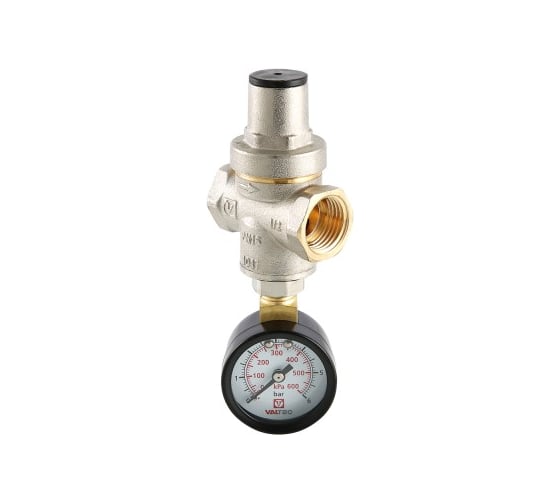 Поршневой редуктор давления VALTEC с манометром, от 0,5 до 5,5 бар 1/2 VT.088.N.0455 1