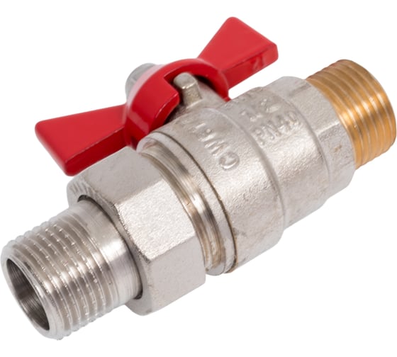 Шаровой кран VALTEC BASE с полусгоном 1/2 нар.-нар. VT.226.N.04 1