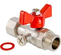 Шаровой кран для подключения  манометра VALTEC 1/2нар -1/2вн. VT.806.N.0404