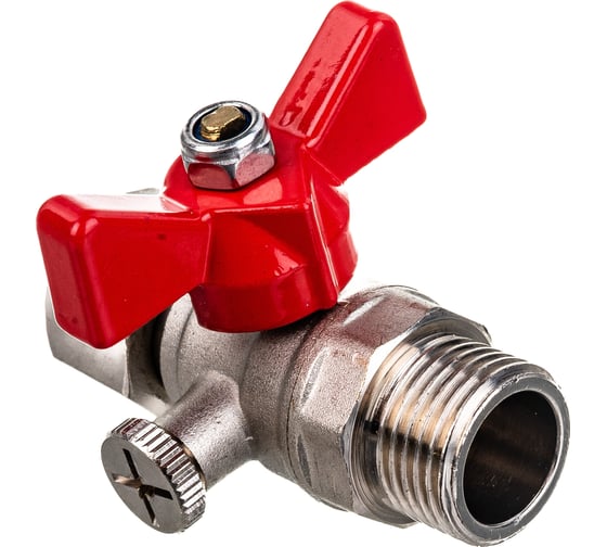 Шаровой кран для подключения  манометра VALTEC 1/2нар -1/2вн. VT.806.N.0404