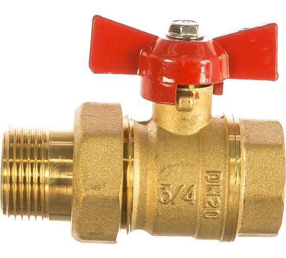 Шаровой кран VALTEC СТАНДАРТ с полусгоном 3/4, вн.-нар. VT.127.G.05