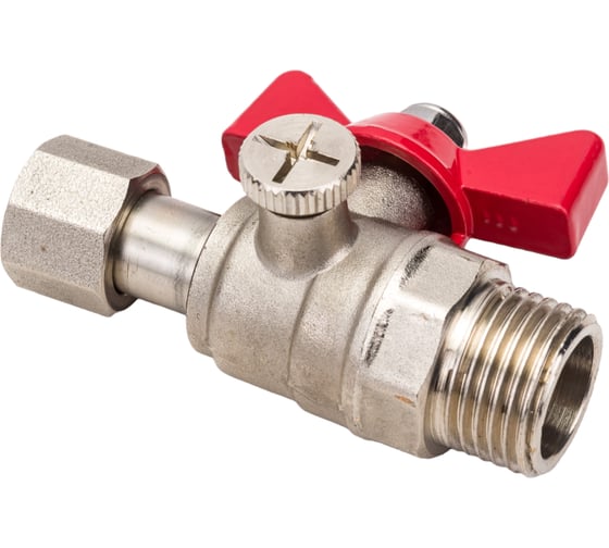 Шаровой кран для подключения манометра VALTEC 1/2нар -3/8вн. VT.806.N.0403