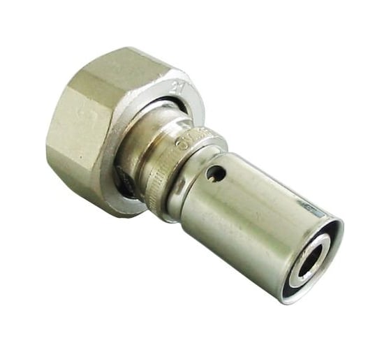 Прессовое соединение Oventrop Cofit P, НГ EK, 16 x 2 x 3/4", бронза никелированная 1512163 1